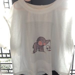 Romwe elephant crop top!